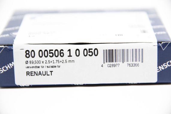 Кільця поршневі renault 89,50 2.5dci 16v g9u 2,5x1,75x2,5, KOLBENSCHMIDT (800050610050) | Зображення 2