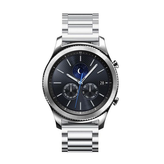 Металевий ремінець Primo для годинника Samsung Gear S3 Classic SM-R770/Frontier RM-760 - Silver | Зображення 2