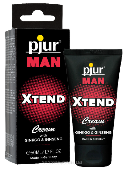 Крем для пениса стимулирующий pjur MAN Xtend Cream 50 ml, с экстрактом гинкго и женьшеня sexstyle