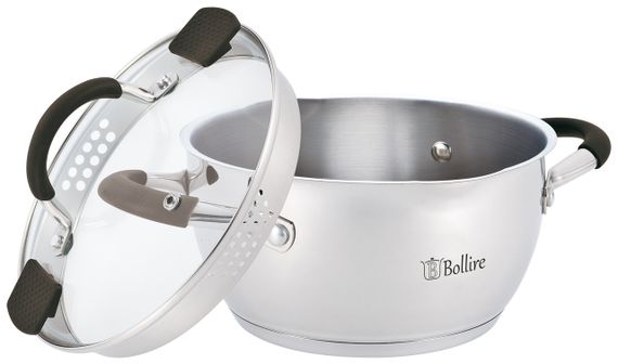 Каструля зі зливом TRENTO BOLLIRE 18 см 2 л | Зображення 1