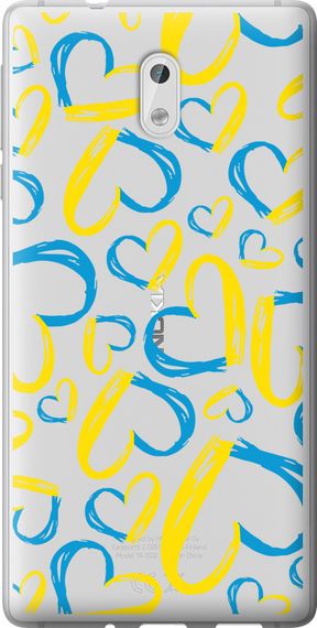 Чехол на Nokia 3 Сердца UA "5292u-818-17620"