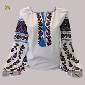 Рубашка Украинская вышиванка  444289311 цвет белый размер XXL/3XL