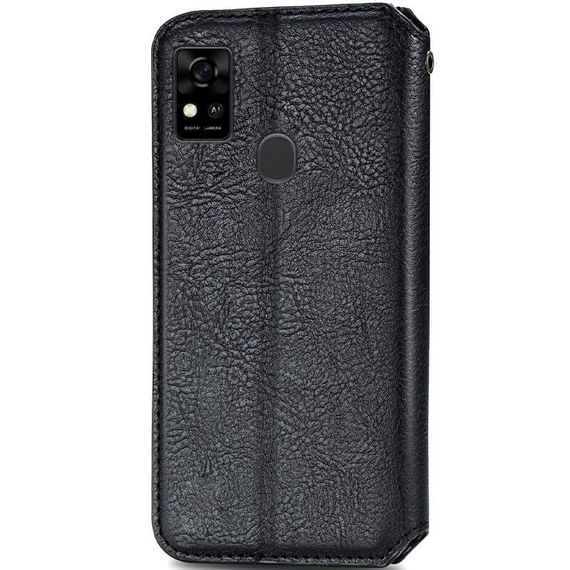 Шкіряний чохол книжка GETMAN Cubic (PU) для ZTE Blade A31 Black | Зображення 1