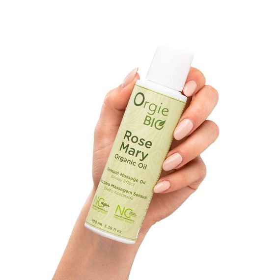 Масажна олія Orgie – Bio Rosemary Organic Oil (100 мл), органічна, веганська формула | Зображення 1