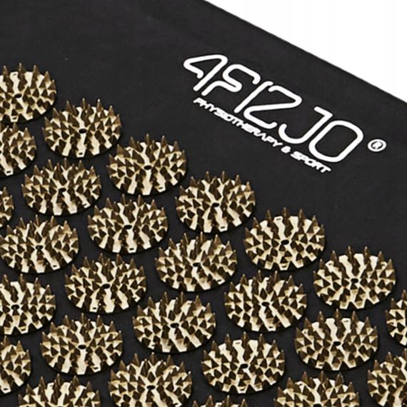 Килимок акупунктурний з валиком 4FIZJO Classic Mat Аплікатор Кузнєцова Black/Gold (P-5907739314987) | Зображення 5