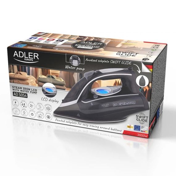 Праска Adler AD 5054 3000 Вт чорна | Зображення 8