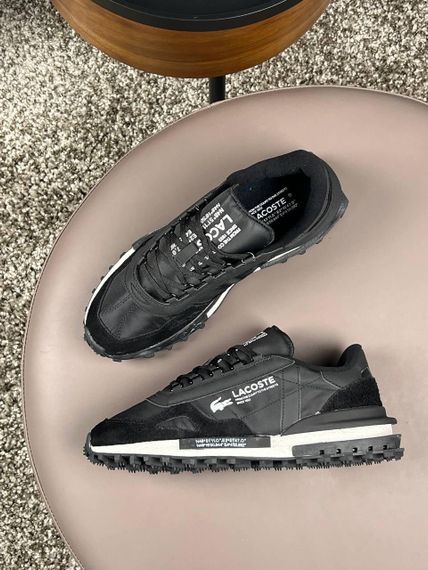 Чоловічі кросівки Lacoste Elite Active PRM Black White (топ якість) A4392 | Зображення 9