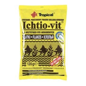 Сухий корм для акваріумних риб Tropical в пластівцях «Ichtio-Vit» 120 г (для всіх акваріумних риб)