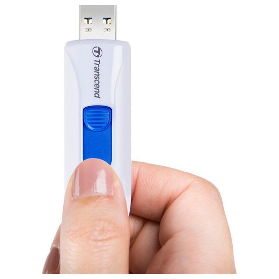 USB флеш накопичувач Transcend 256GB JetFlash 790 White USB 3.1 (TS256GJF790W) | Зображення 5