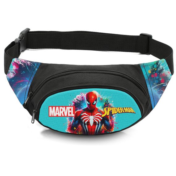 Сумка-бананка дитяча з принтом Людина-павук поясна сумка для хлопчика (4676)