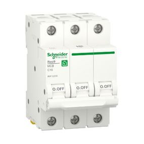 Автоматичний вимикач змінного струму  Schneider RESI9 16А, 3P, крива, 6кА