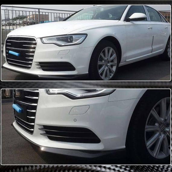 Передний Бампер Лип Карбон (для Base 2012-2015) для Ауди A6 C7 | Зображення 2