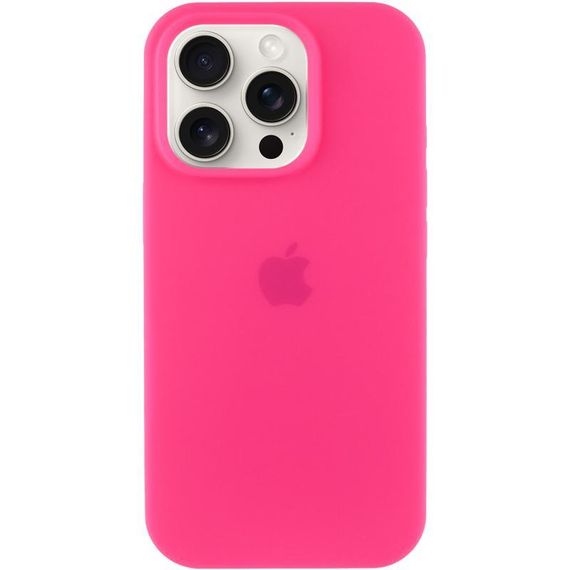 Чохол Silicone Case Full Protective (AA) для Apple iPhone 14 Pro (6.1") Рожевий / Barbie pink