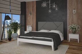 Полуторная кровать iSmart Нью-Йорк ДК Белый + Аляска 01 120х200 см (DDMBG-1533)