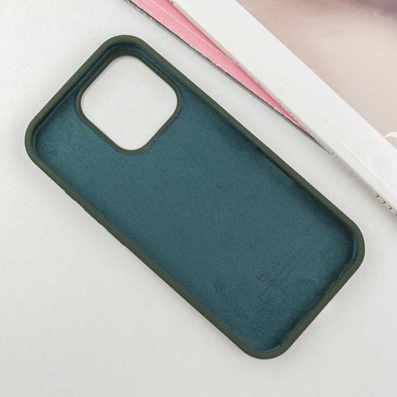 Чохол Silicone Case Full Protective (AA) для Apple iPhone 16 Pro Max (6.9") Зелений / Cyprus Green | Зображення 2