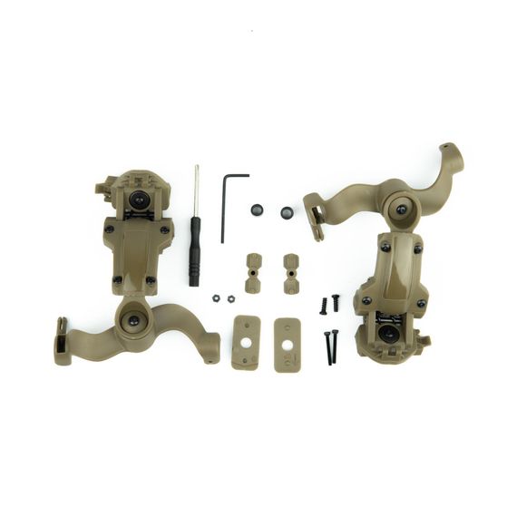 Адаптер кріплення для стрілецьких навушників “чебурашка” Койот | Зображення 1