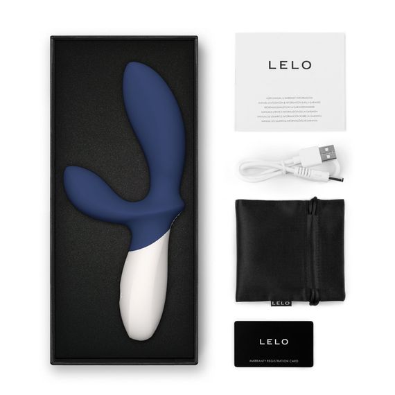 Массажер простаты LELO Loki Wave 2 Base Blue, 2 мотора, манящее движение + вибрация | Зображення 3