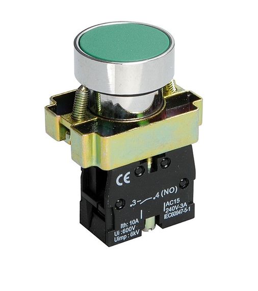Кнопка XB2-BA31 1NO без підсвічування зелений Ny95500273
