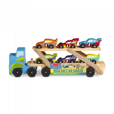 Ігровий набір Melissa&amp;Doug дерев&apos;яний мегатягач автомобілів (MD12759) | Зображення 3