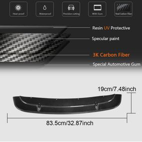 Накладка на передній бампер Lip V7 (для F87 M2/M2C, Карбон) для BMW 2 серія F22/23 2014-2021 рр