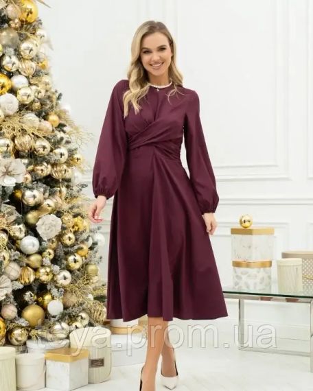 Плаття для жінок колір бордовий розмір S FI_009584