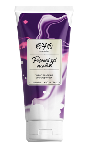Вагінальний гель на водній основі з пролонгуючим ефектом OYO Personal Gel Menthol, 50 мл Sex Aura | Зображення 1