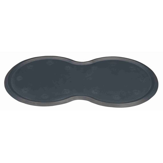 Килимок під миску Trixie для собак темно-сірий каучук 45х25 см