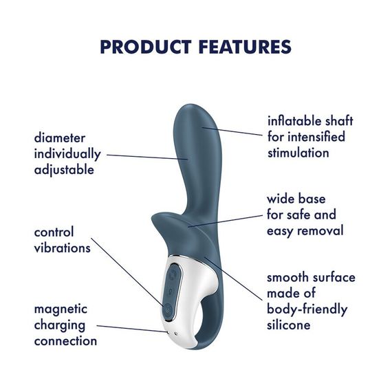 Анальний вібратор Satisfyer Air Pump Booty 2, надувається | Зображення 3