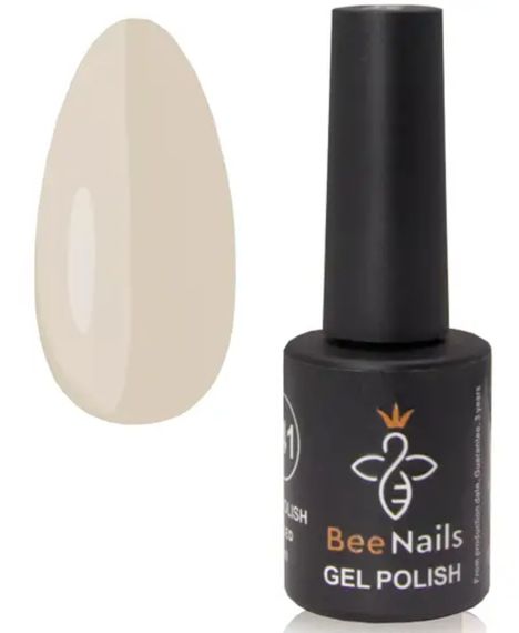 Гель-лак для нігтів Bee Nails 034 (світлий пісочно-сірий) 8мл | Зображення 2
