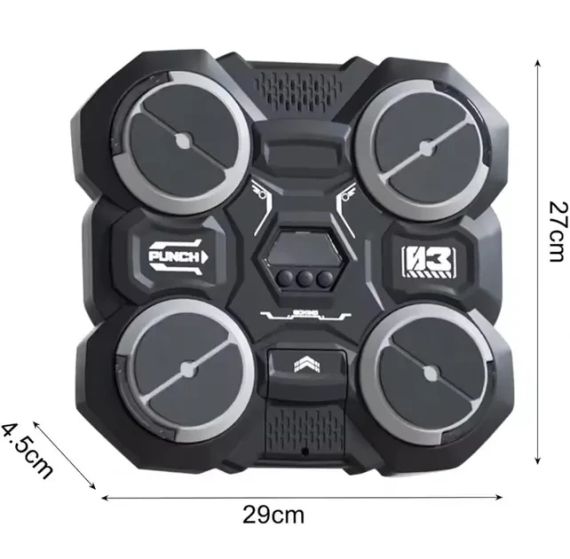 Настінний боксерський тренажер / музична машина-тренажер з підсвічуванням (4 цілі) + рукавички | Зображення 3