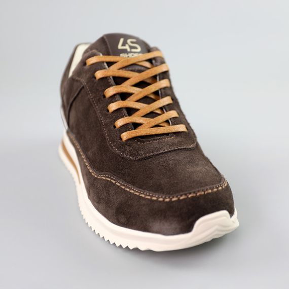 Кросівки жіночі замшеві 591357 Коричневі 36 37 38 39 40 41 | Зображення 1