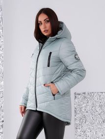 Елегантна жіноча парка, арт. 300, шавлія