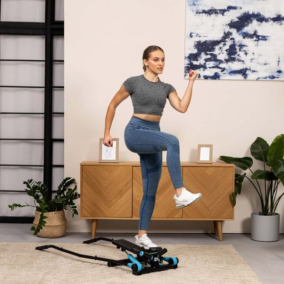 Степпер Hop-Sport HS-045S Slim голубой | Зображення 6