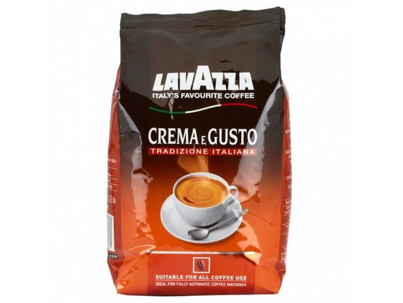 Кава в зернах Lavazza CREMA e GUSTO Tradizione Italiana 1кг, Італія (8000070038271) | Зображення 1
