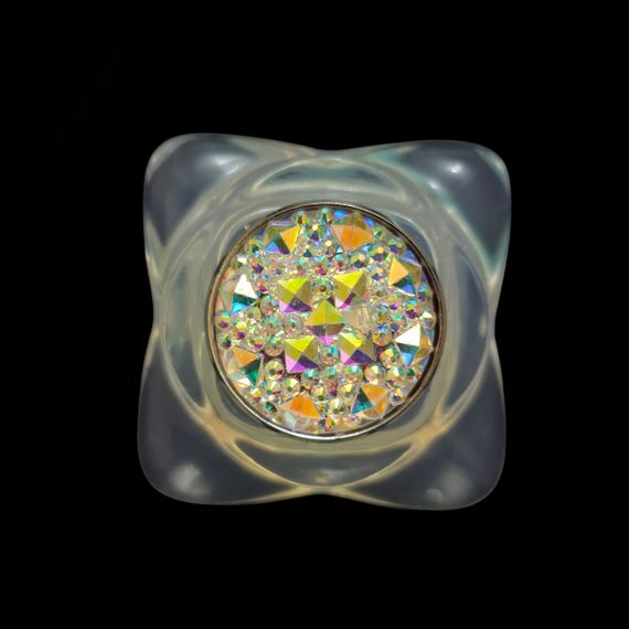 Анальная пробка сердечко UNIVIBE, силиконовая с камнем, зелёная, 7.3 х 4.9 см sexstyle | Зображення 4