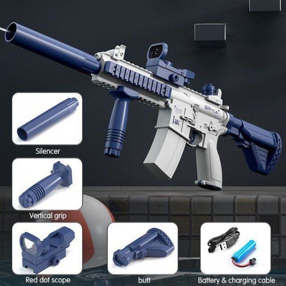 Водяний автомат Water Gun M416 blue | Зображення 9