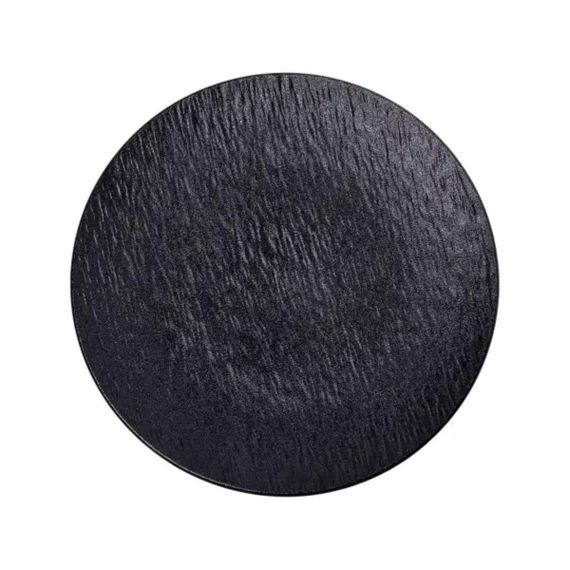 Тарілка сервірувальна порцелянова 25 см чорна HP-7-727