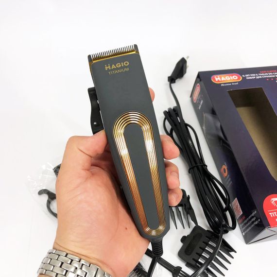 Машинка для стрижки волосся MAGIO MG-593, Професійна електробритва для стрижки волосся домашня | Зображення 3