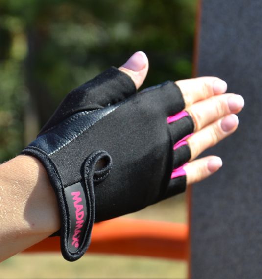 Рукавички для фітнесу MadMax MFG-251 Rainbow Pink XS | Зображення 4