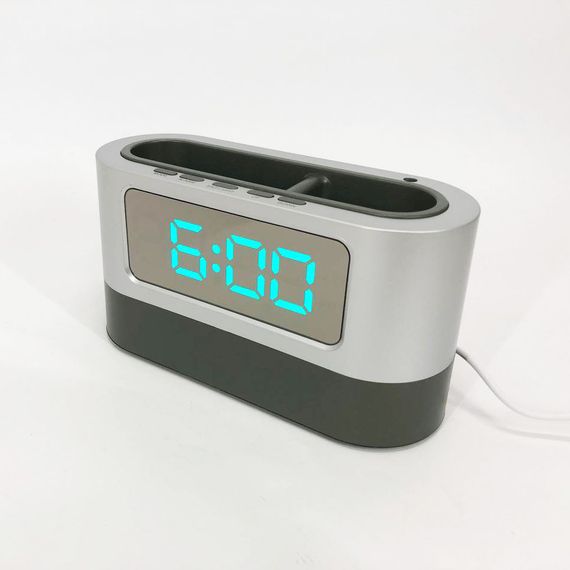 Годинник підставка для ручок 038, настільний електронний годинник з підсвічуванням, лід годинник настільний | Зображення 2