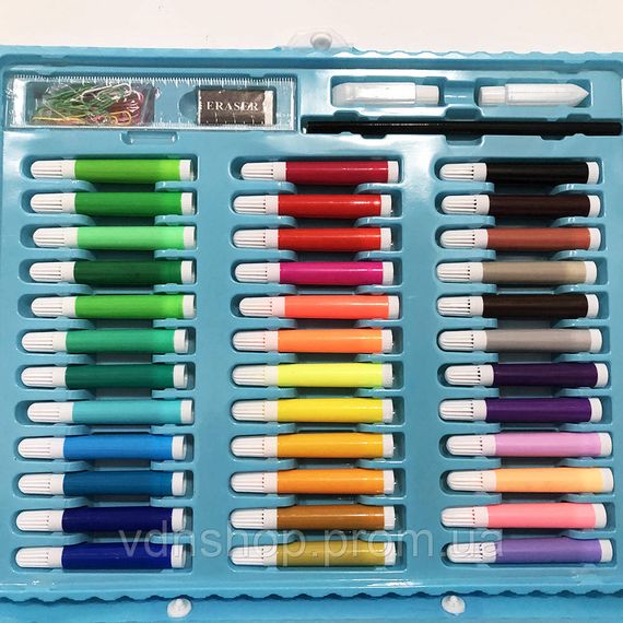 Дитячий набори для творчості 208 предметов, Набір для малювання в кейсі Дитячий набір живопису VR-84 | Зображення 3