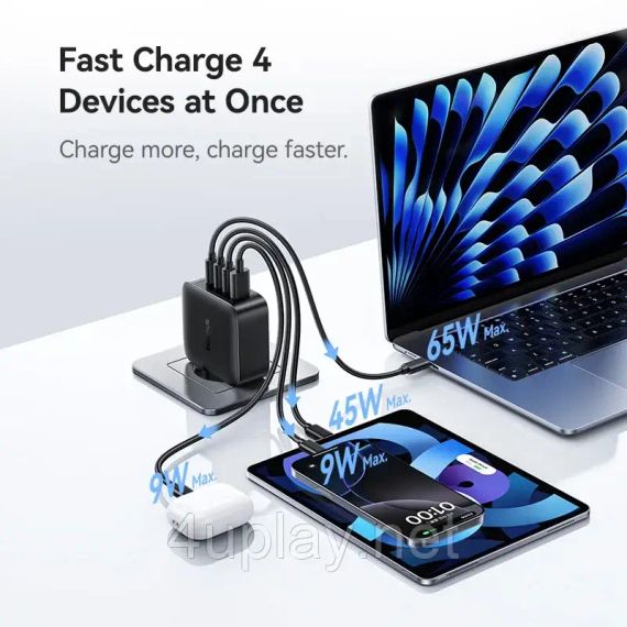 Зарядное устройство Baseus EnerFill FH11 GaN E0121J Black | Зображення 4