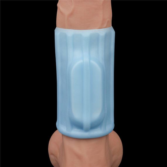 Насадка на член - Vibrating Ridge Knights Ring Blue sexstyle | Зображення 5