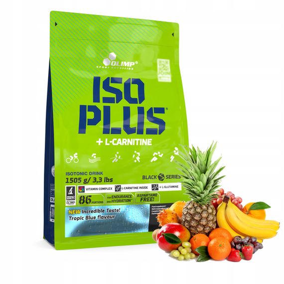 Ізотонік - Енергетик OLIMP Iso Plus powder (тропік) 1505 g | Зображення 1