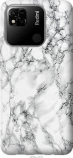 Чехол на Xiaomi Redmi 10A Мрамор белый из пластика FCh_043341
