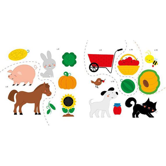 Развивающая книжка Мои первые слова На ферме 1829002 с наклейками | Зображення 3