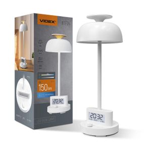 Світлодіодна лампа настiльна з акумулятором VIDEX VL-TF24W 8W 4000K+RGB White