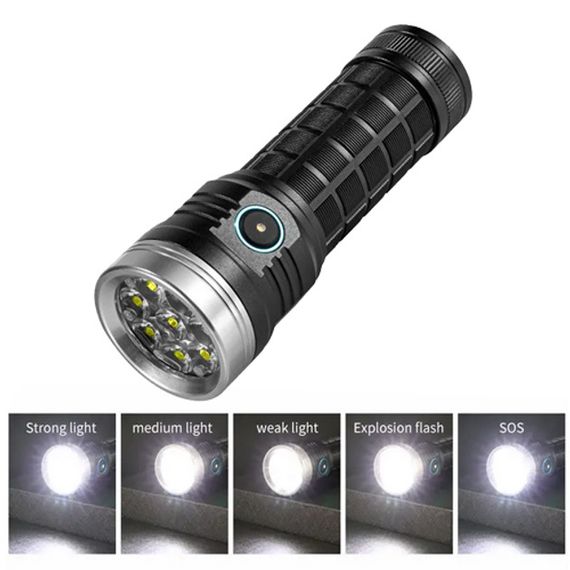 Фонарь для дома с зарядкой от розетки PLD W5185-8XHP360, Фонарь ручной батарей, Фонарик на все случаи HV-86 | Зображення 8