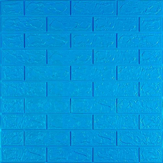 3D панель самоклеюча цегла Синій 700х770х3мм (003-3) SW-00000661