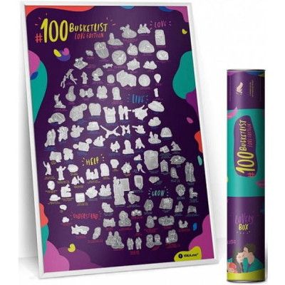 Скретч постер 1DEA.me 100 Дел Для Влюблённых Love Edition английский (13018) | Зображення 2